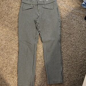 Stylish Black and White Checkered Pants